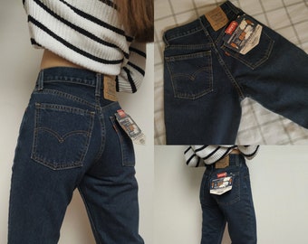 Vintage Levis 882 mom jeans / Deadstock Levis 90s with Tags Size  XXS