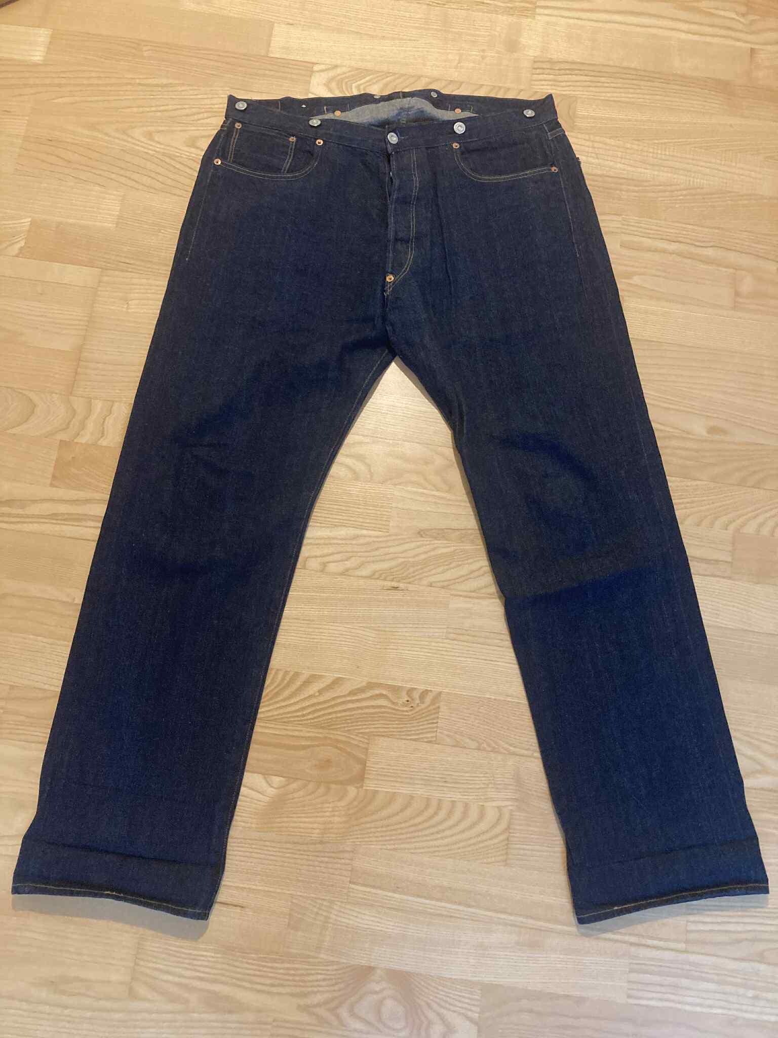 Jeans Levi's 1901 LVC - Cônes Mills White Oak - Taille 34x34 - Neuf Avec étiquettes - Vintage Rare Et Limité