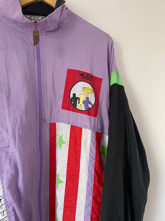 Vintage Swoosh Windbreaker in Purple / Alex Athletics Sport Vintage Swoosh Windbreaker in Purple / Alex Athletics Sport