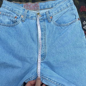 Vintage Levis 901 jeans W28 L30 Light Blue Wash 90s Levis Jeans image 8