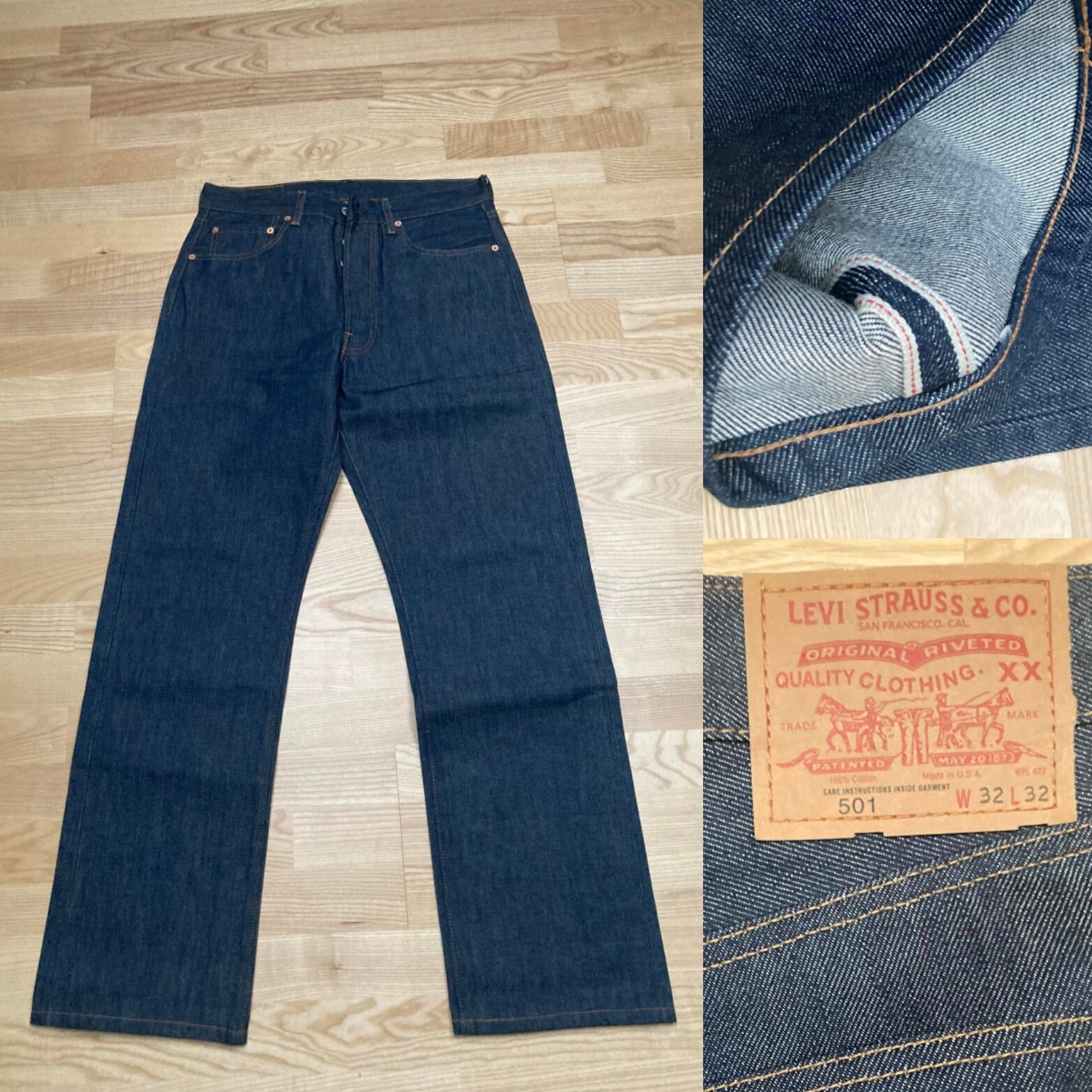 LEVI’S LVC / 66501 501 selvedge denim Levis 501 Selvedge Redline / 1983 501 Red Line Selvedge