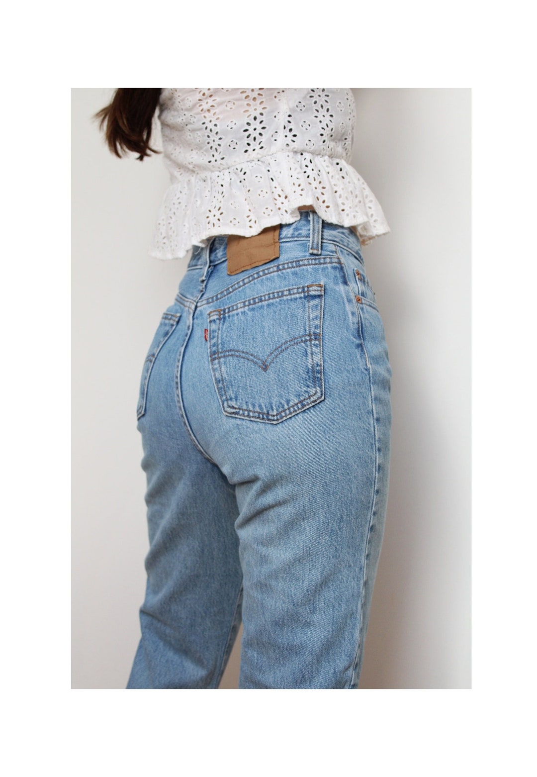 Levis 501 Jeans W27 L32 Levis 17501 Made in USA Medium Wash