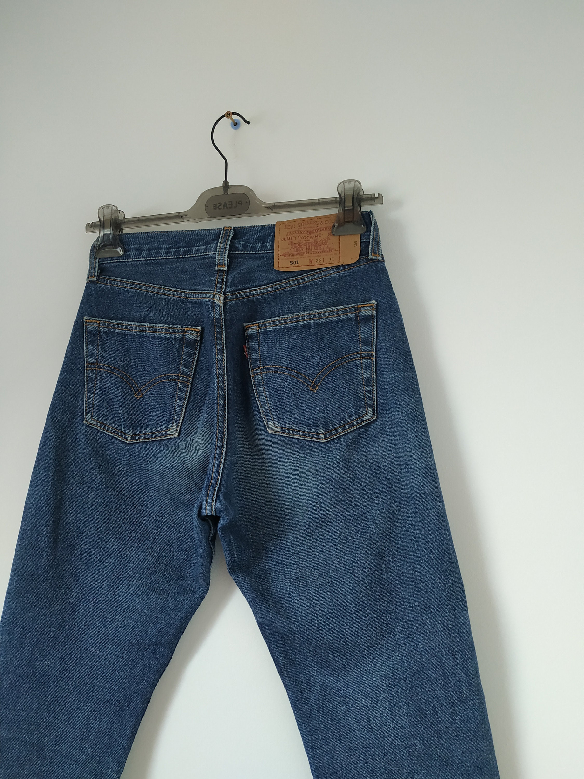 Levis 501 Vintage Size 26 - Made in USA 90s Dark Blue Wash Levis 501 Vintage Size 26 - Made in USA 90s Dark Blue Wash