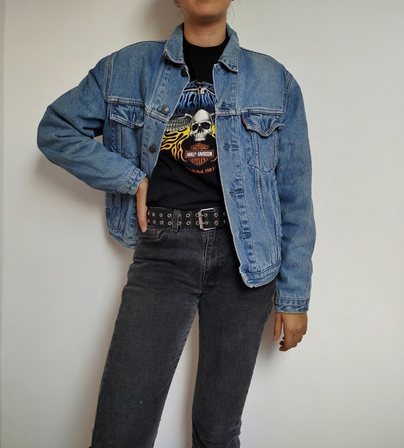 levi's padded denim jacket