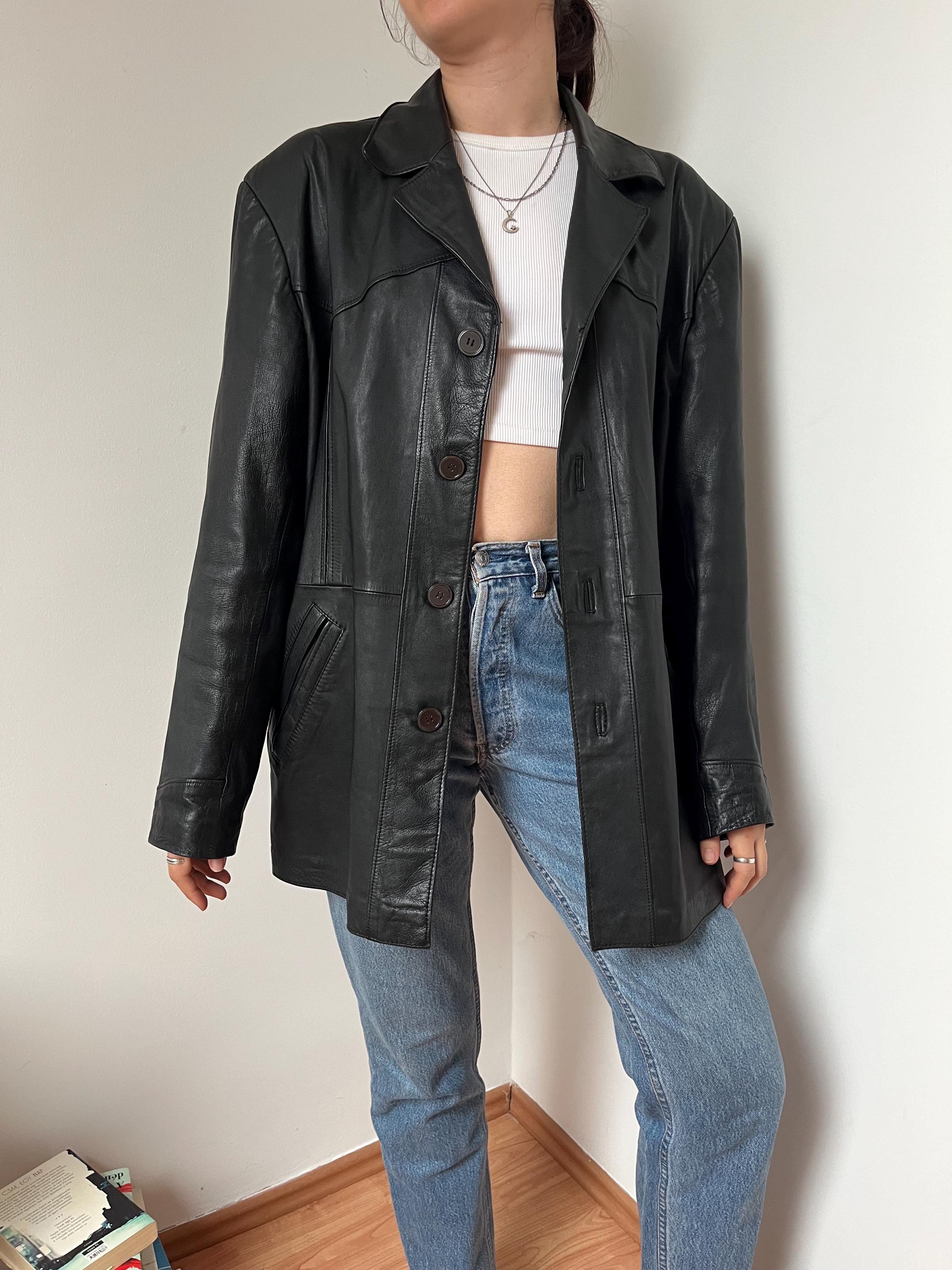 ジャケット・アウター 90s vintage MILAN LEATHER tracker jacket 90s vintage MILAN LEATHER tracker jacket