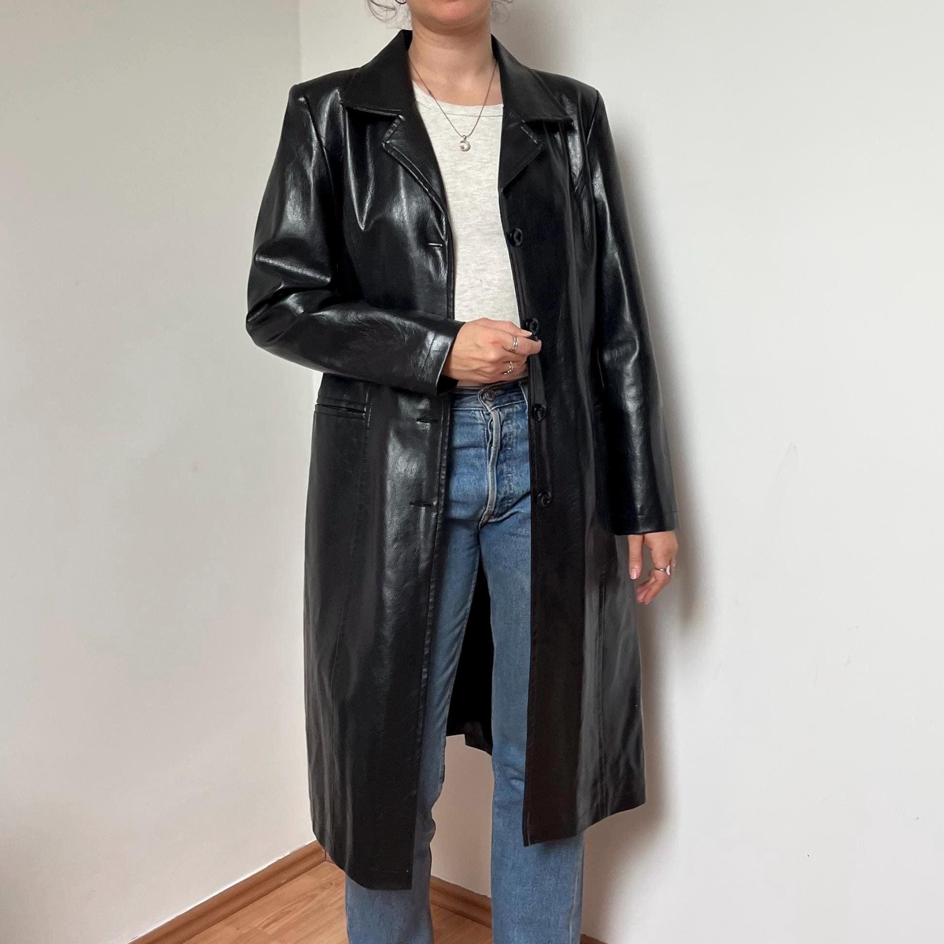 ジャケット・アウター 00s LAMB LEATHER TRENCH COAT ARCHIVE Y2K il_fullxfull.7530635433_6u38.jpg