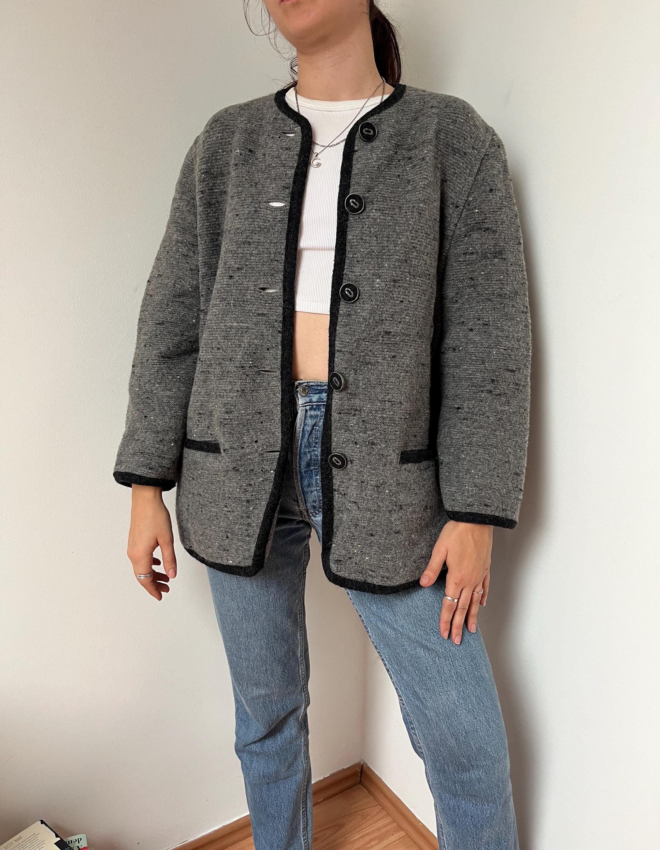 古着 90s Austria製 GIESSWEIN 圧縮 ボイルド ウール ハーフ