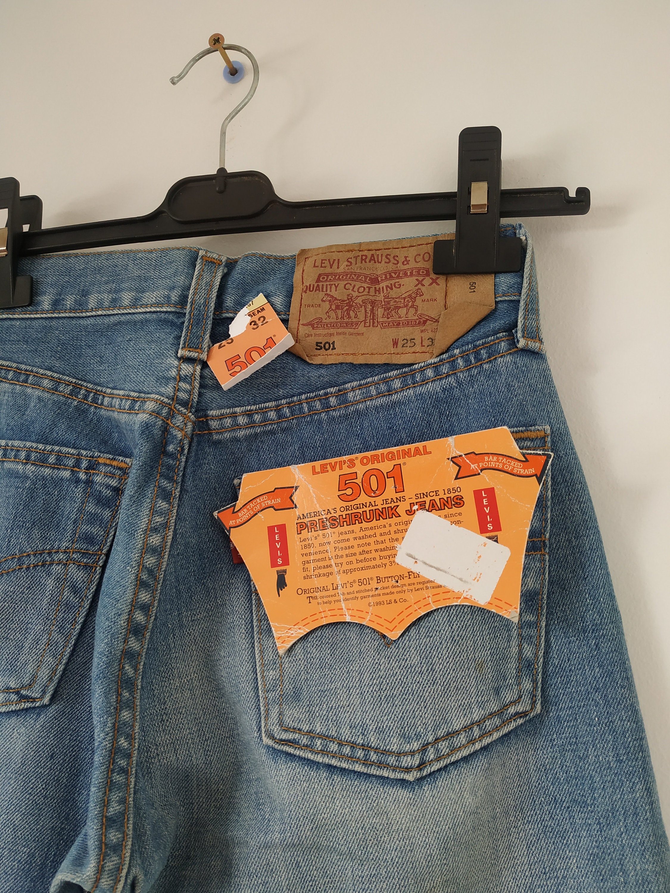 Vintage Levis 501 With Tags Size 23 501 Levis Deadstock - Etsy