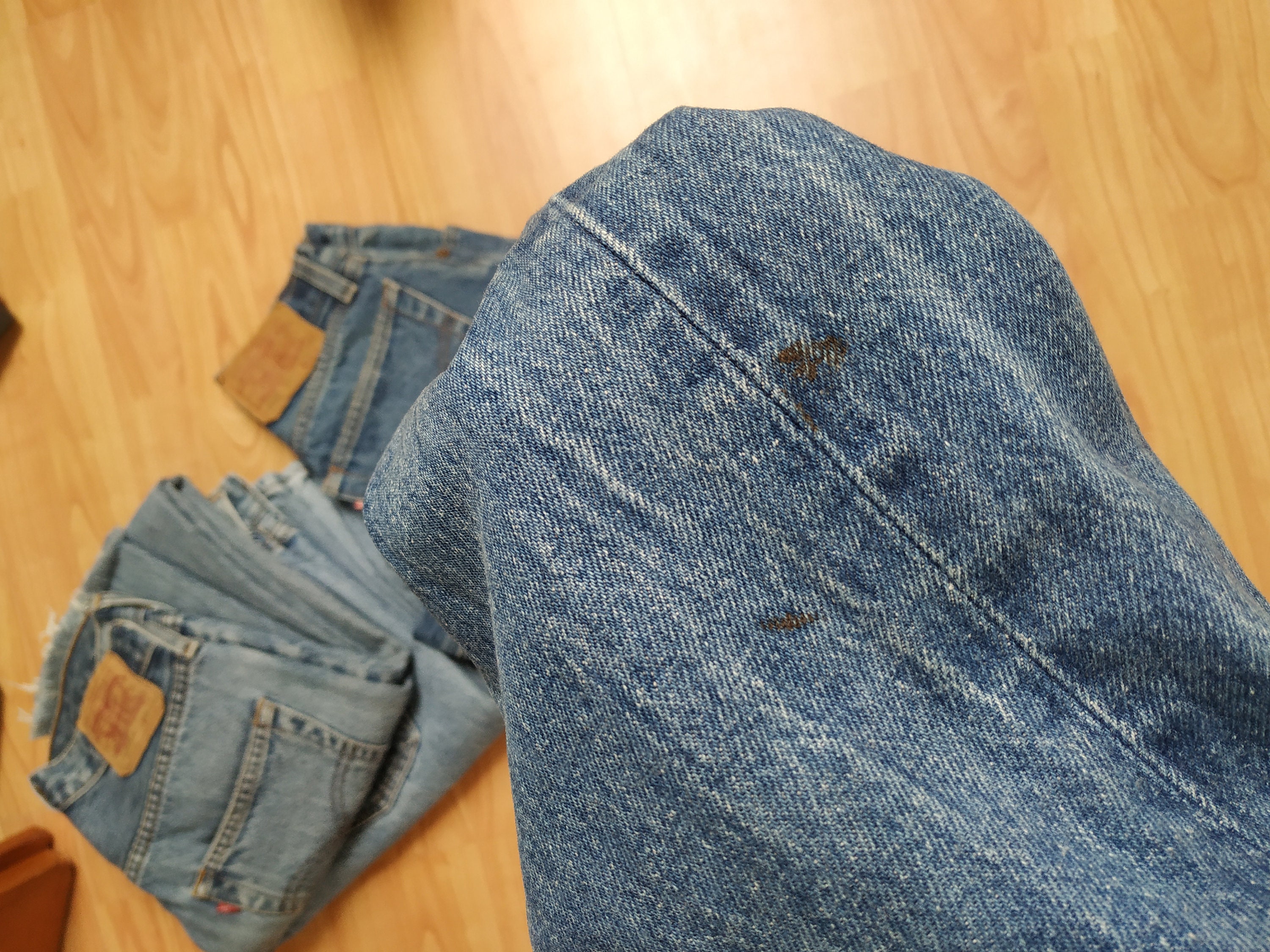 Levis 501 Vintage W24 L32 Made in USA 80s Dark Blue Wash Levis 501 Vintage W24 L32 Made in USA 80s Dark Blue Wash
