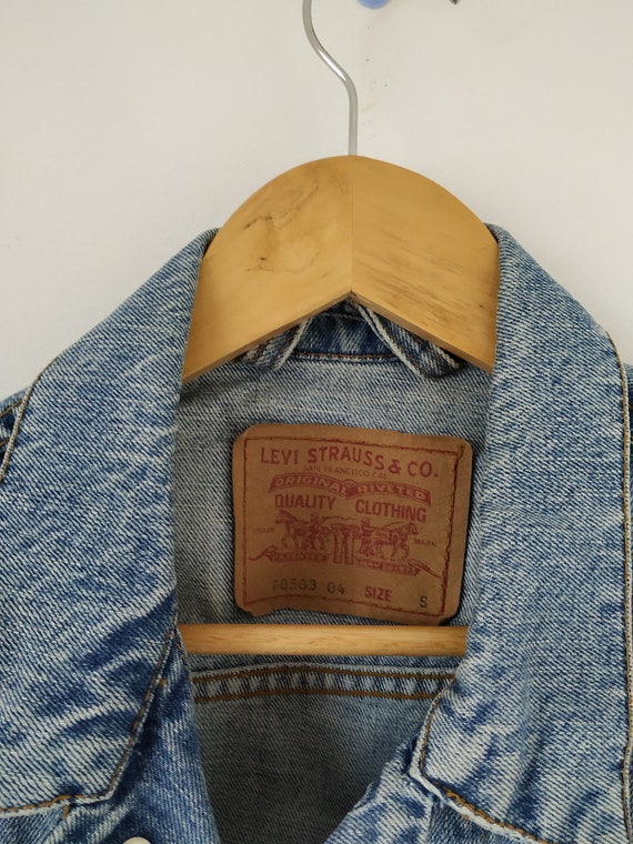 Vintage Levis Jacket / Levis Trucker Jacket / Size XS-S / Levis