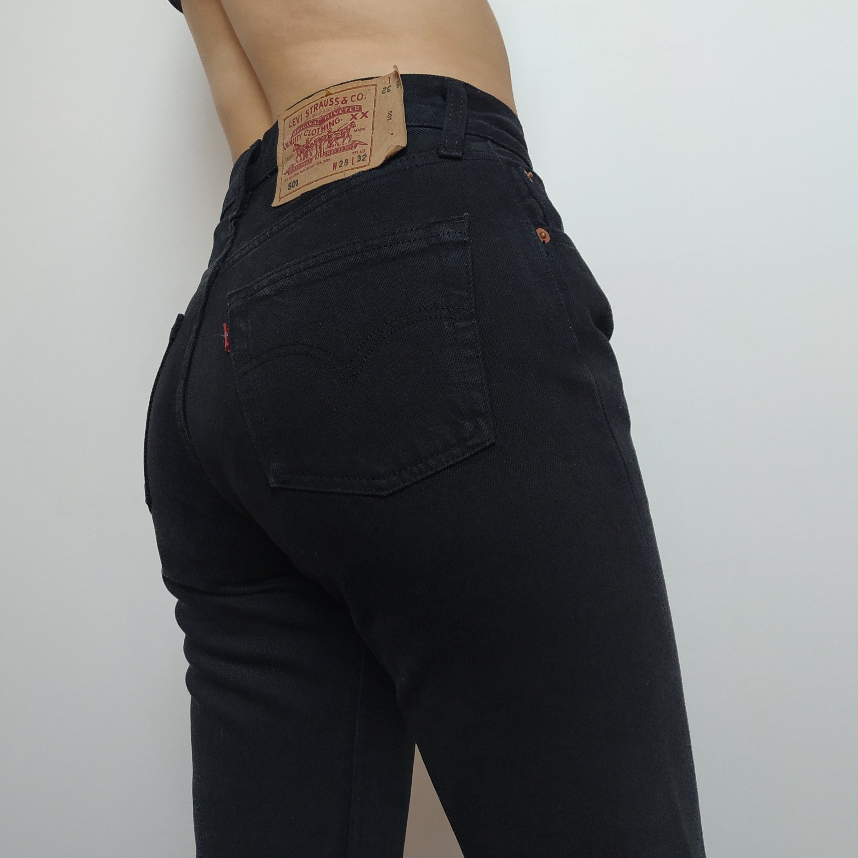 Black Levis 501 - Etsy