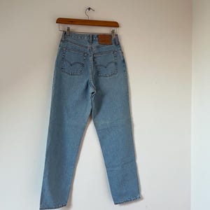 Vintage Levis 901 jeans W28 L30 Light Blue Wash 90s Levis Jeans image 7