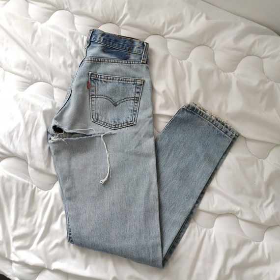 XXS/25 Levi's 534 Jeans for Women Distressed Booty Rip - Etsy Australia