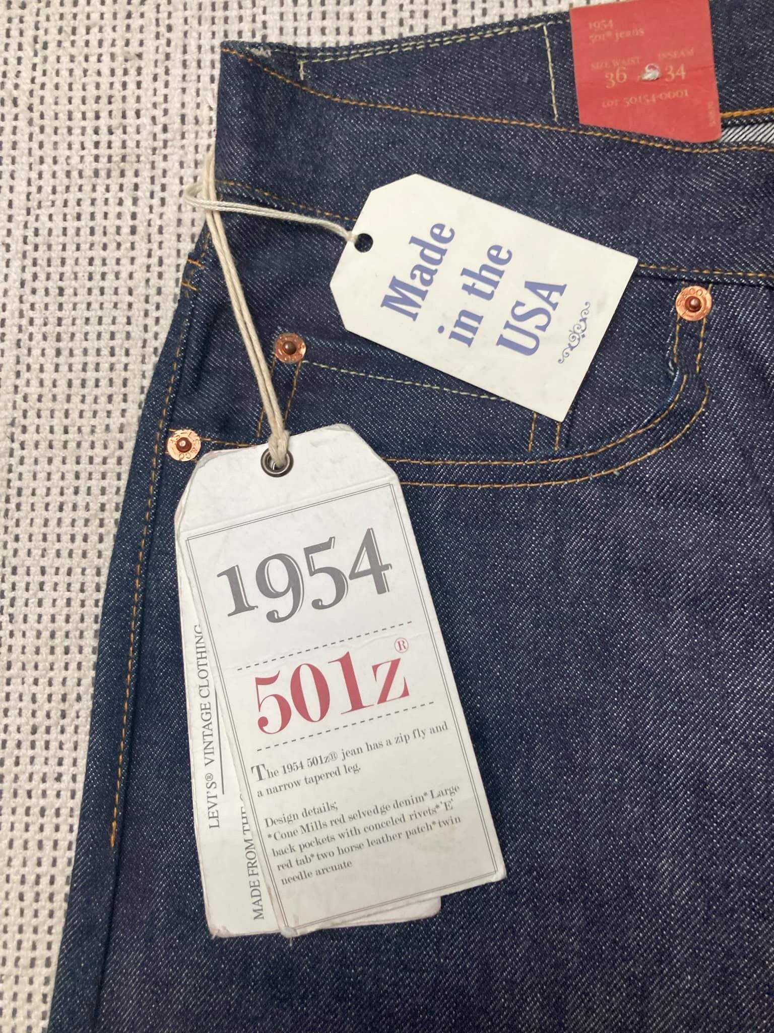 Levis 501 Selvedge Redline / Levis Vintage Clothing 1954 501 ZXX