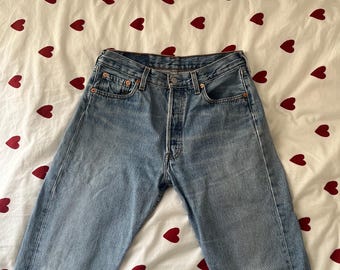 RESERVED Sz 27/28 Vintage 501xx Medium Wash Slim Fit