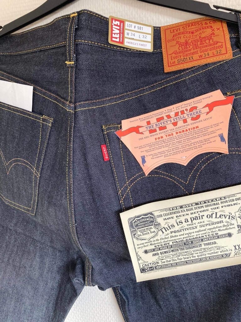 Levi's Vintage Clothing 1947's 501XX JEANS The effect of wearing