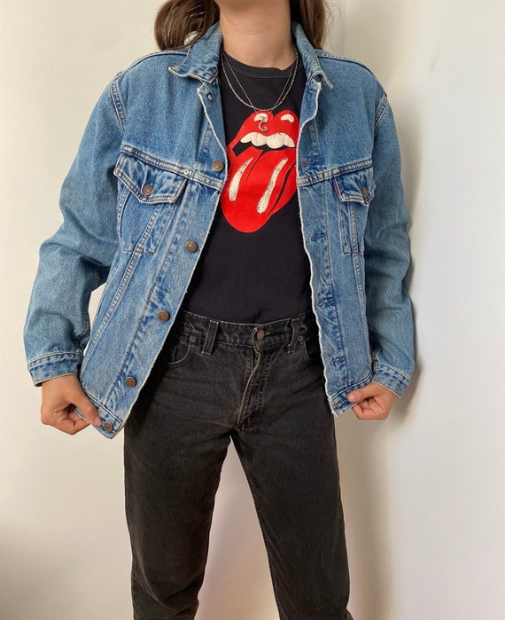 Vintage Levis Denim Jacket for Women / Size XS-S / 90s Levis