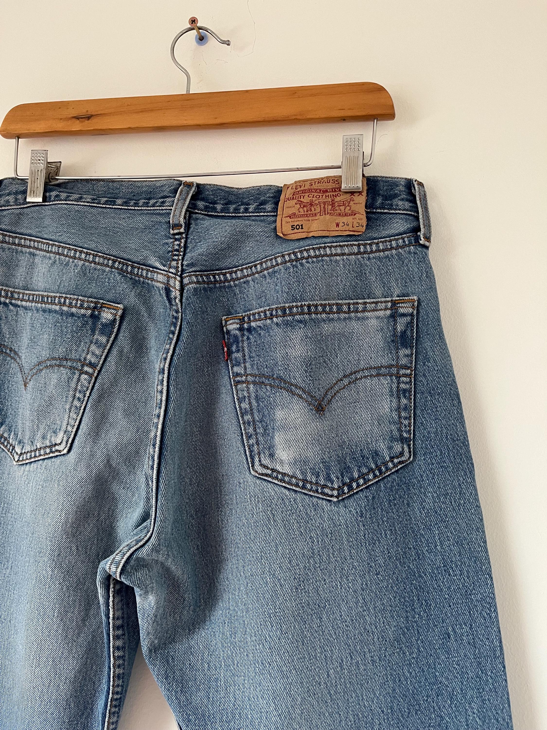 品質検査済 Jeans Men 501 Levi's L34 W31 Vintage 501 Levis / Blue Light パンツ
