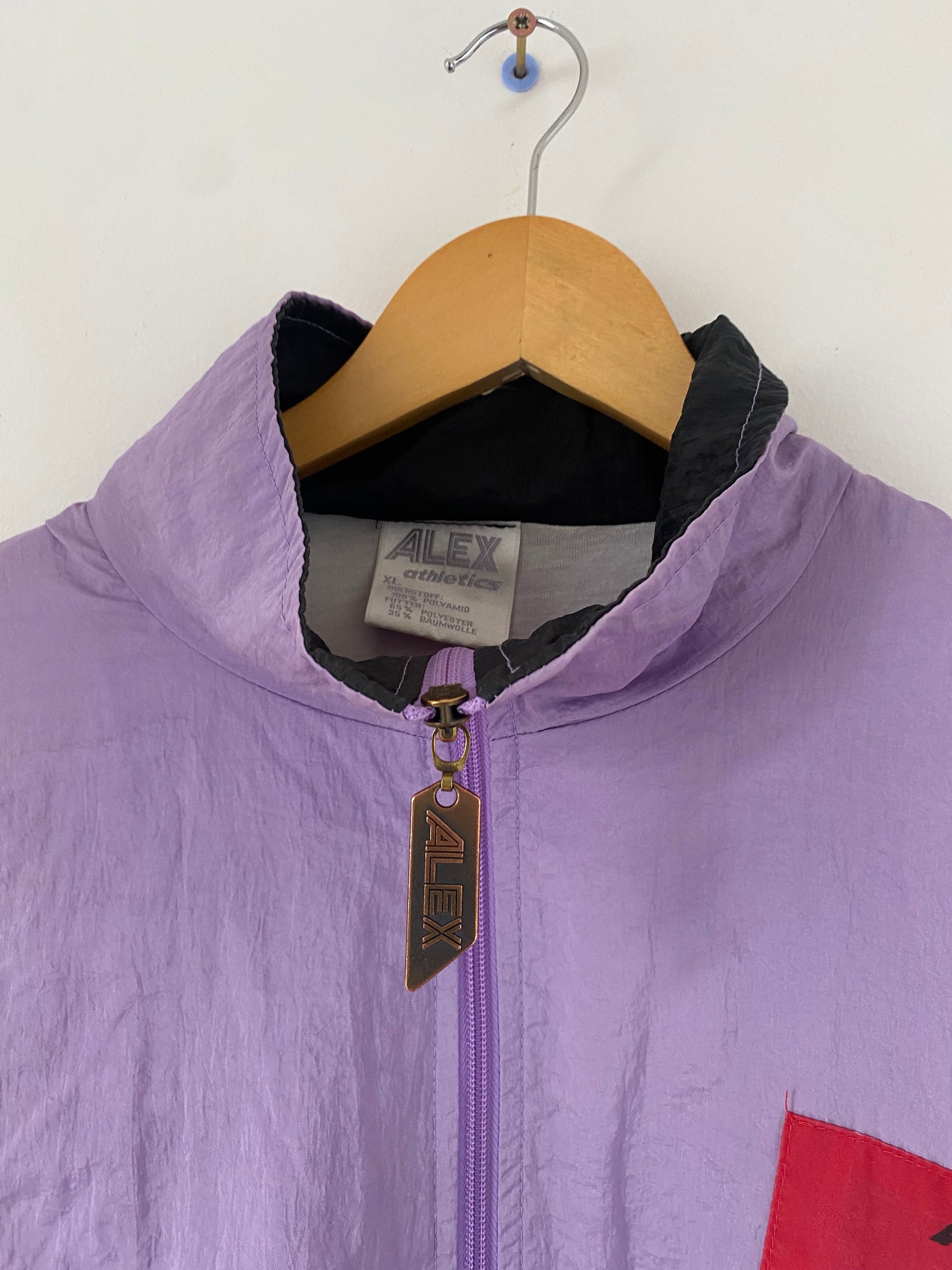 Vintage Swoosh Windbreaker in Purple / Alex Athletics Sport