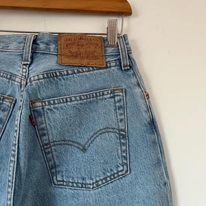 Vintage Levis 901 jeans W28 L30 Light Blue Wash 90s Levis Jeans image 6