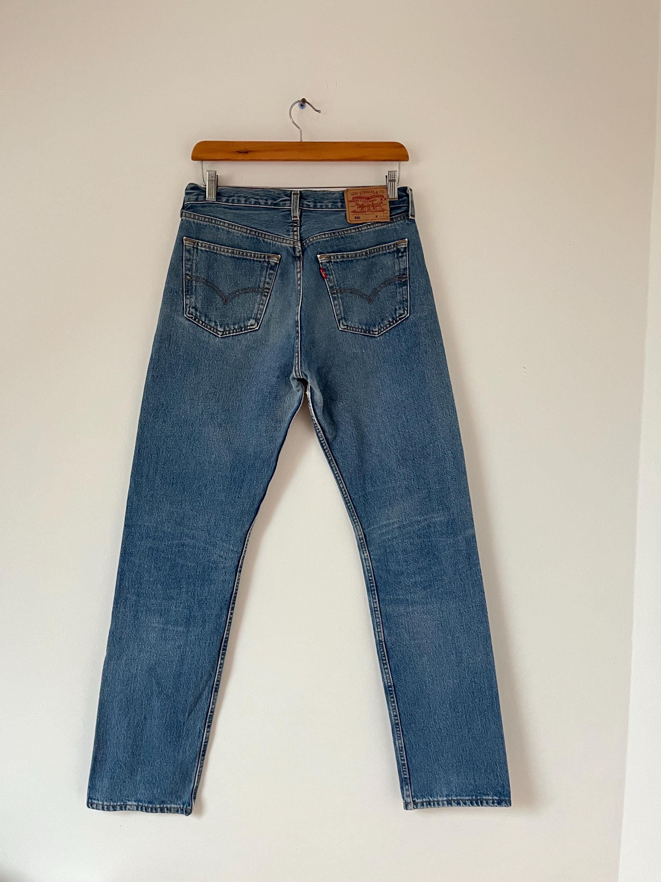 LEVI’S 501 ビンテージ w31 L34 Levis 501 Vintage W31 L34 / Medium Blue Wash 90s / Vintage Levi's