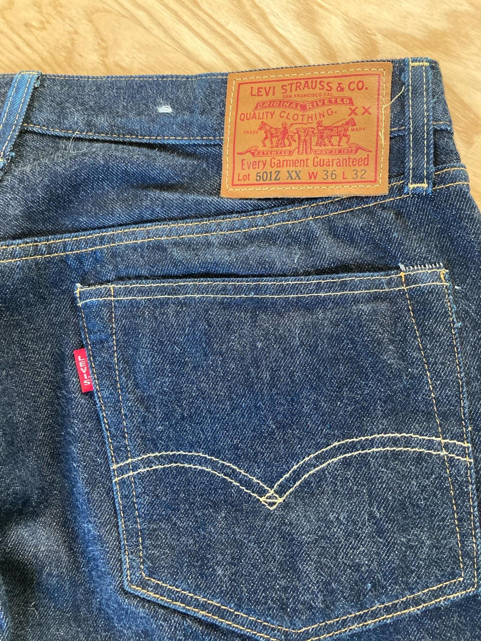 Jean Levi's LVC 501Z XX 1954 Japan Red Selvedge Shrink To Fit - Taille W33 L32 - Neuf Avec étiquettes