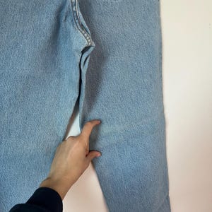 Vintage Levis 901 jeans W28 L30 Light Blue Wash 90s Levis Jeans image 11