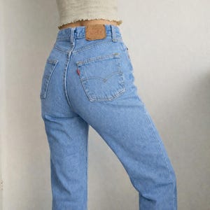 Vintage Levis 901 jeans W28 L30 Light Blue Wash 90s Levis Jeans image 2