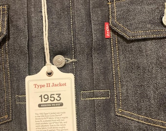 Levis Type 2 Denim Jacket 1953 507XX / Size Large / Made in USA