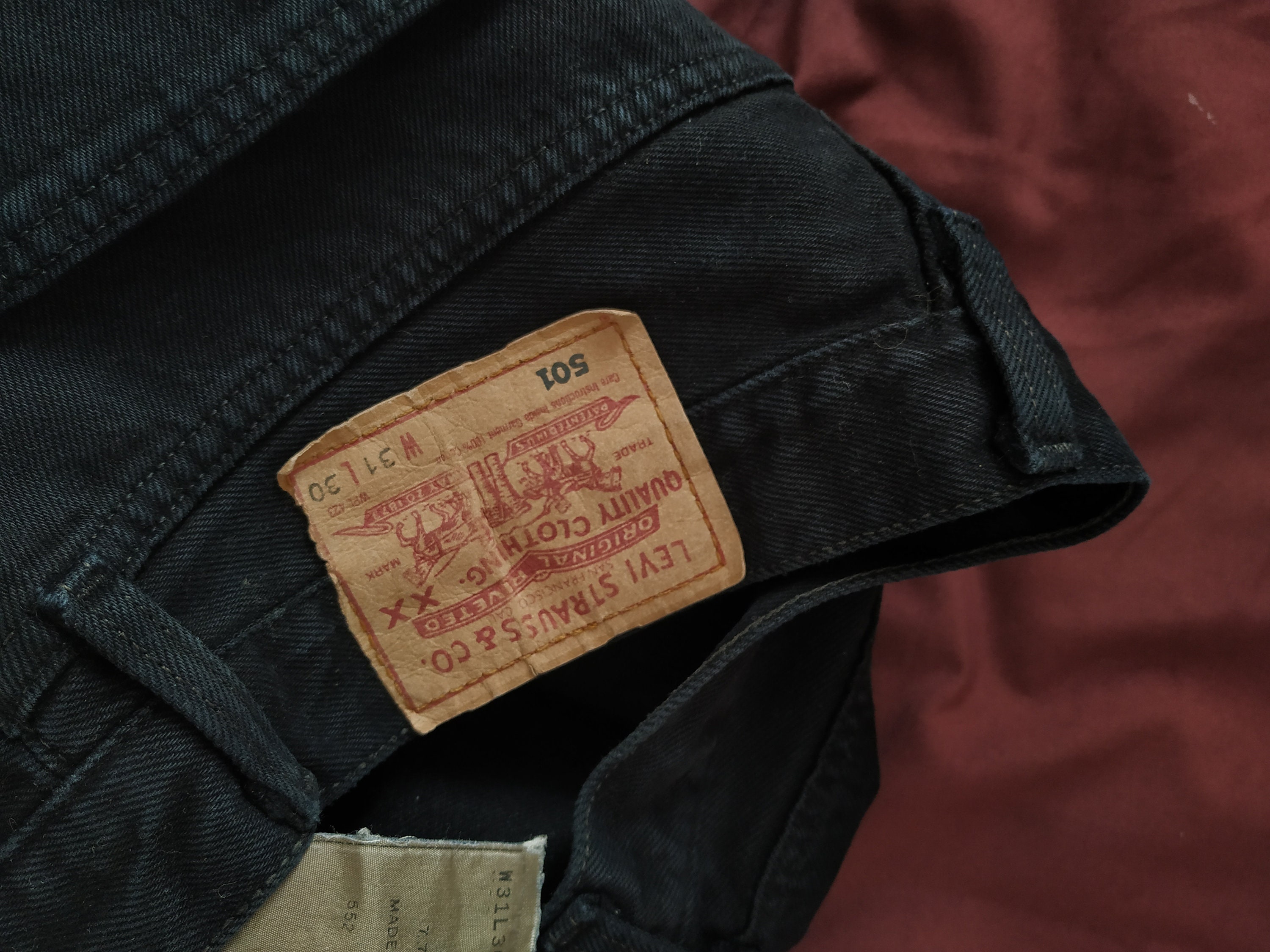 Levis 501 Jeans / W28 L30 Made in USA 90s / Black Wash Levis 501 Jeans / W28 L30 Made in USA 90s / Black Wash