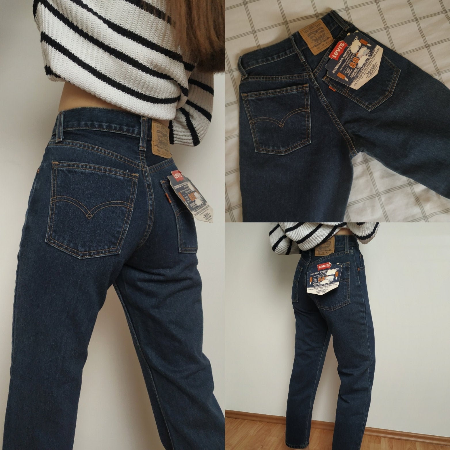 Vintage DEADSTOCK Mom Levis High Waisted Etsy