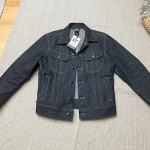 Lee 101 Rider Jacket Selvedge - Size Medium -  Deadstock Selvedge Denim Jacket - Kaihara Japanese Selvedge Denim for Men
