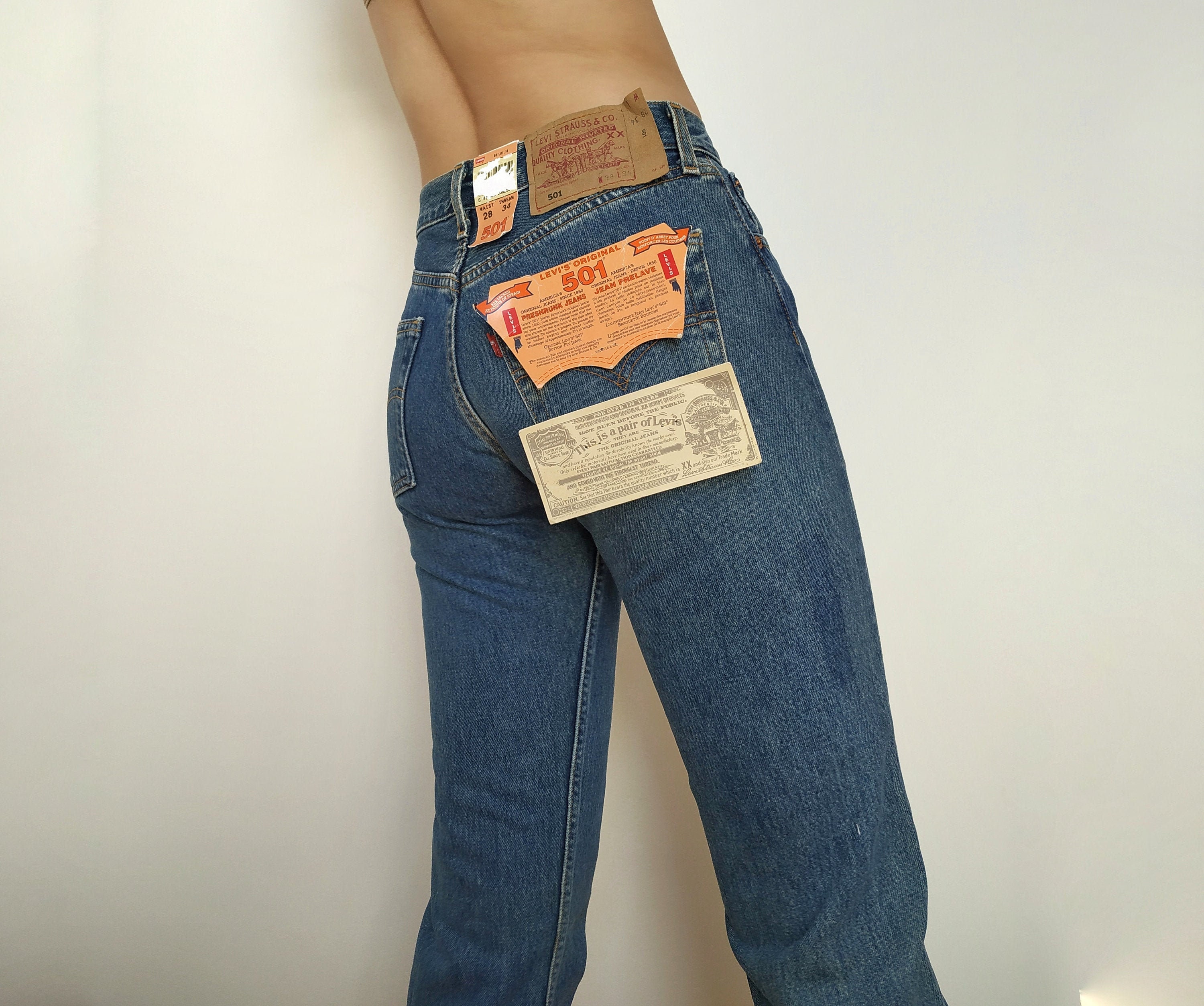 XS/25 DEADSTOCK 501 Levi's Jeans Brand New 501 Levis - Etsy