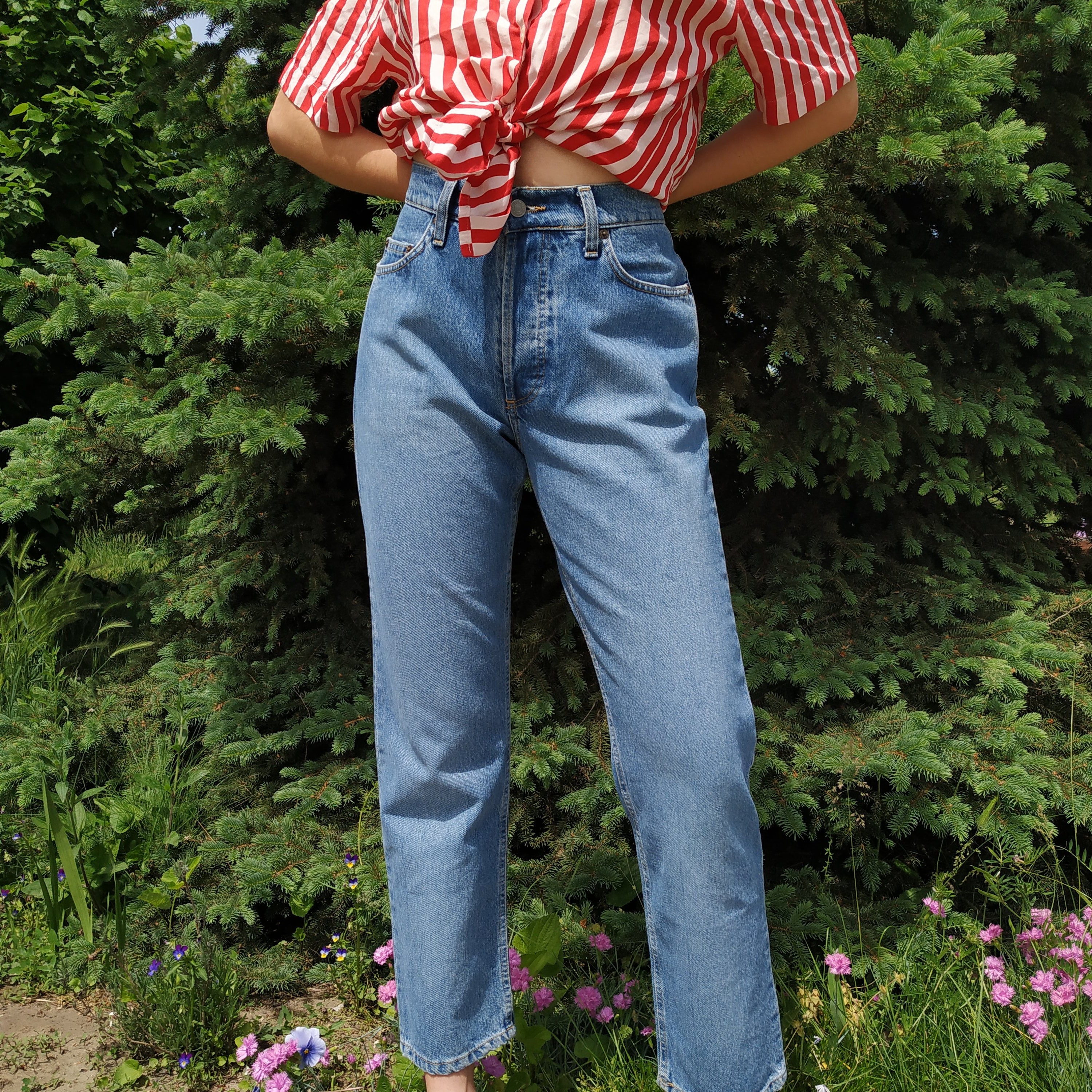 Vintage H.I.S. Mom Jeans Light Wash Denim Mom Jeans 90s | Etsy Singapore