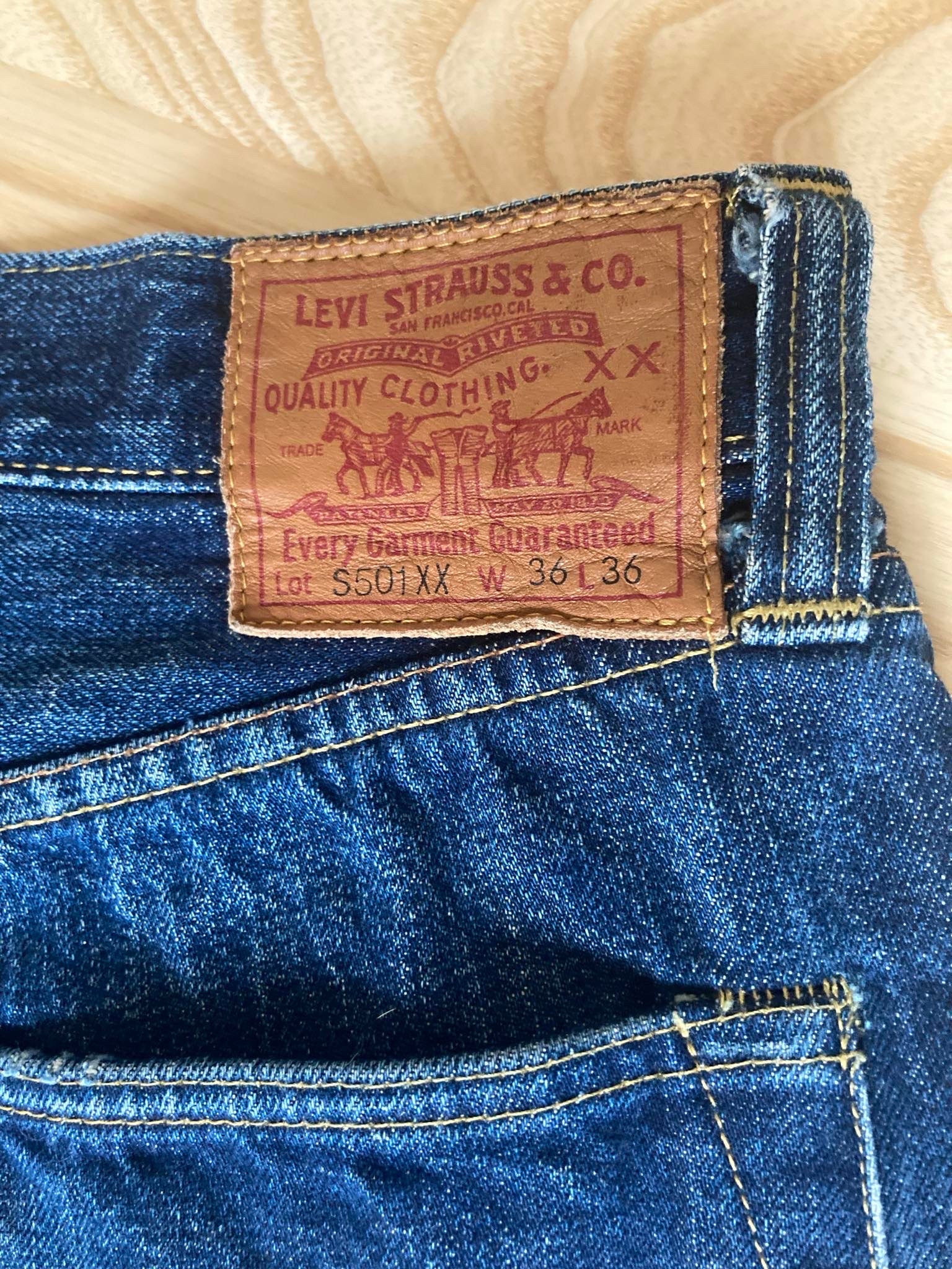 Levis Vintage Clothing 1944 S501XX Made in USA Shore Leave Levis Vintage Clothing 1944 S501XX Made in USA Shore Leave
