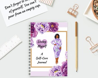 Self-Care Journal: Loving Myself, Daily Reflections (Digital & Printable)