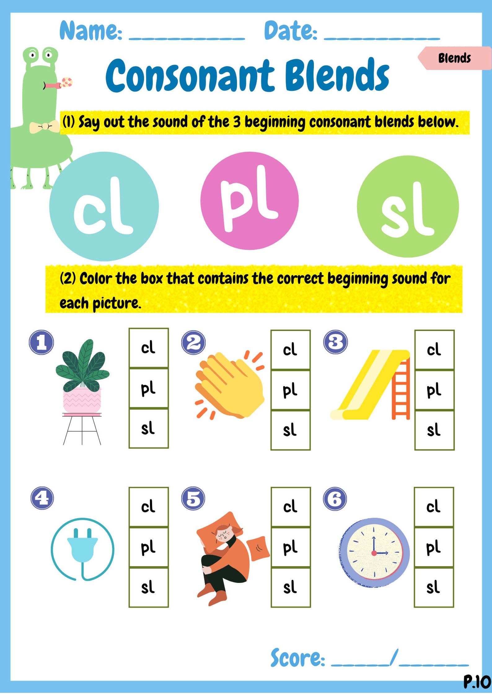 Phonics Worksheets CVC and Sight Words for Kindergarten