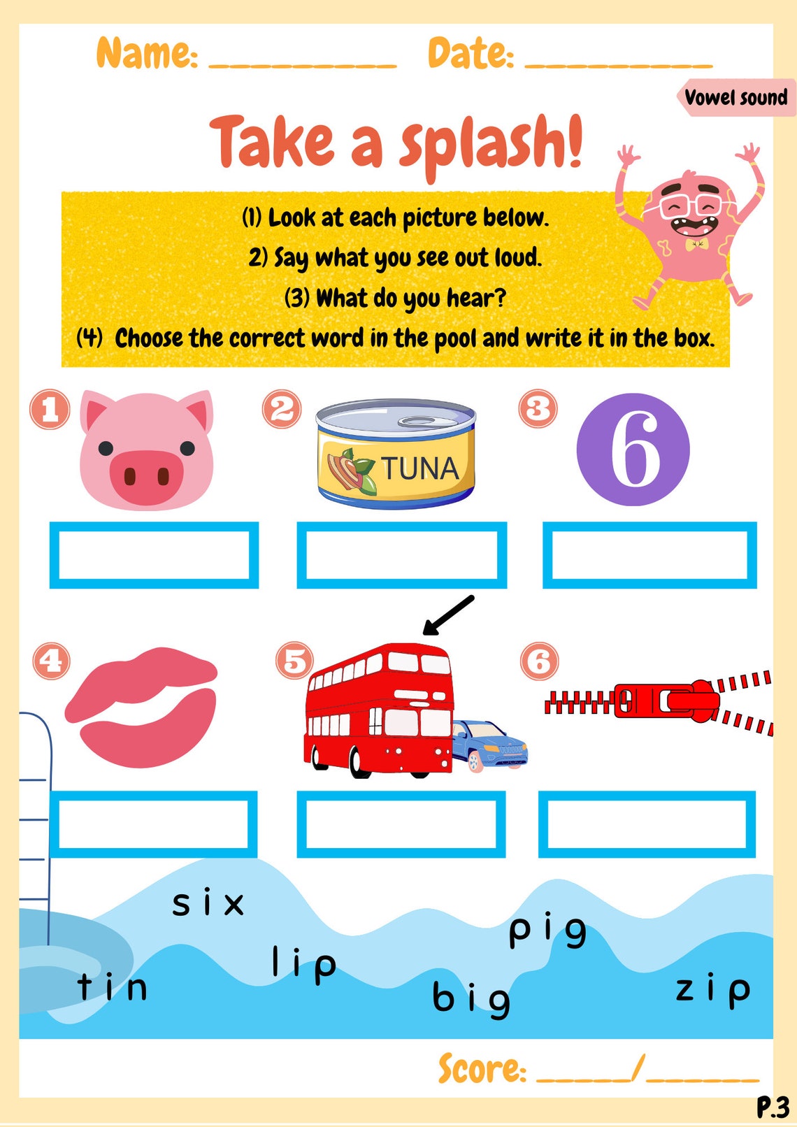 Phonics Worksheets CVC and Sight Words for Kindergarten