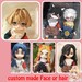 Custom made Obitsu11 GSC Nendoroid Face Head or Hair accessories 