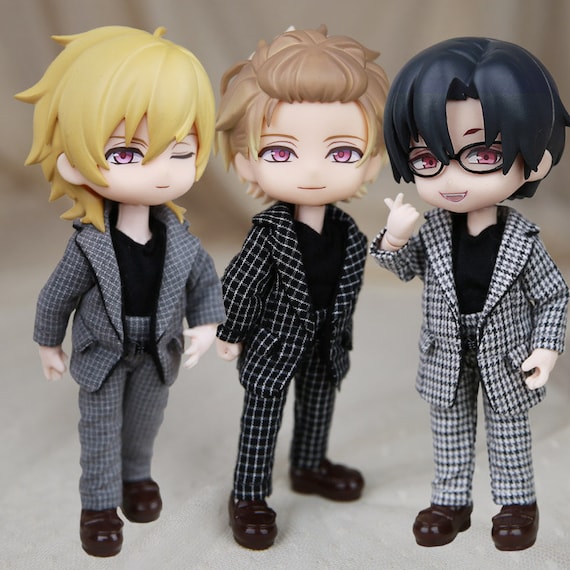 Black Doll Clothes Pants Shorts For OB11, 1/12 BJD, Molly & GSC Body Dolls - Miniature Fashion Accessories