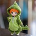 Obitsu11 clothes set GSC nendoroid 1/12 BJD molly clothes dolls cartoon Dinosaur animal monster Tracksuit Pajamas 