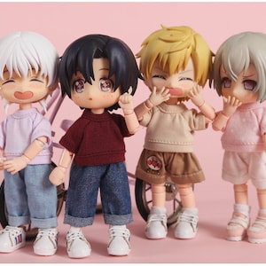 Obitsu11 clothes ob11 dolls T-Shirt 1/12 BJD GSC Short sleeve Long Sleeve T-shirt