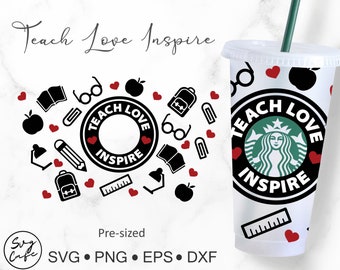 Download Teacher Starbucks Svg Etsy