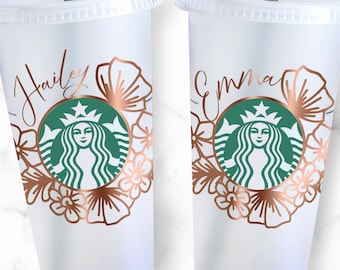 Download Flower Svg For Starbucks Cup Etsy