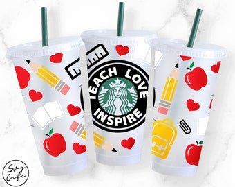 Download Teacher Starbucks Svg Etsy