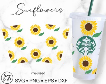Download Sunflower Svg Starbucks Cup Etsy