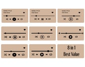 Music Player Bundle Best Value 8 in 1, Svg Png Eps Dxf Files for Cricut Silhouette and Other Cutters
