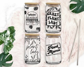 Plant Mom Bundle • 16oz Libbey Beer Glass Cutfile, Svg Dxf Png Files Digital Download