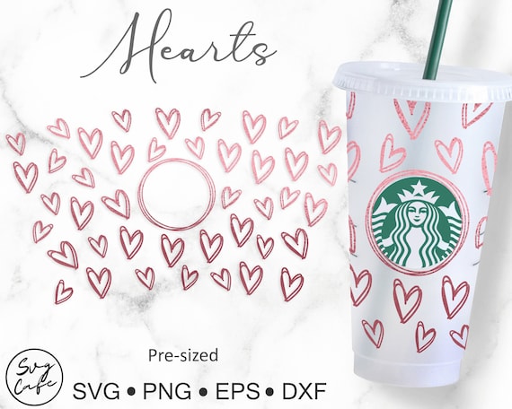 Nursing Starbucks Cold Cup Wrap SVG. Venti Cup. Valentines By Olyate
