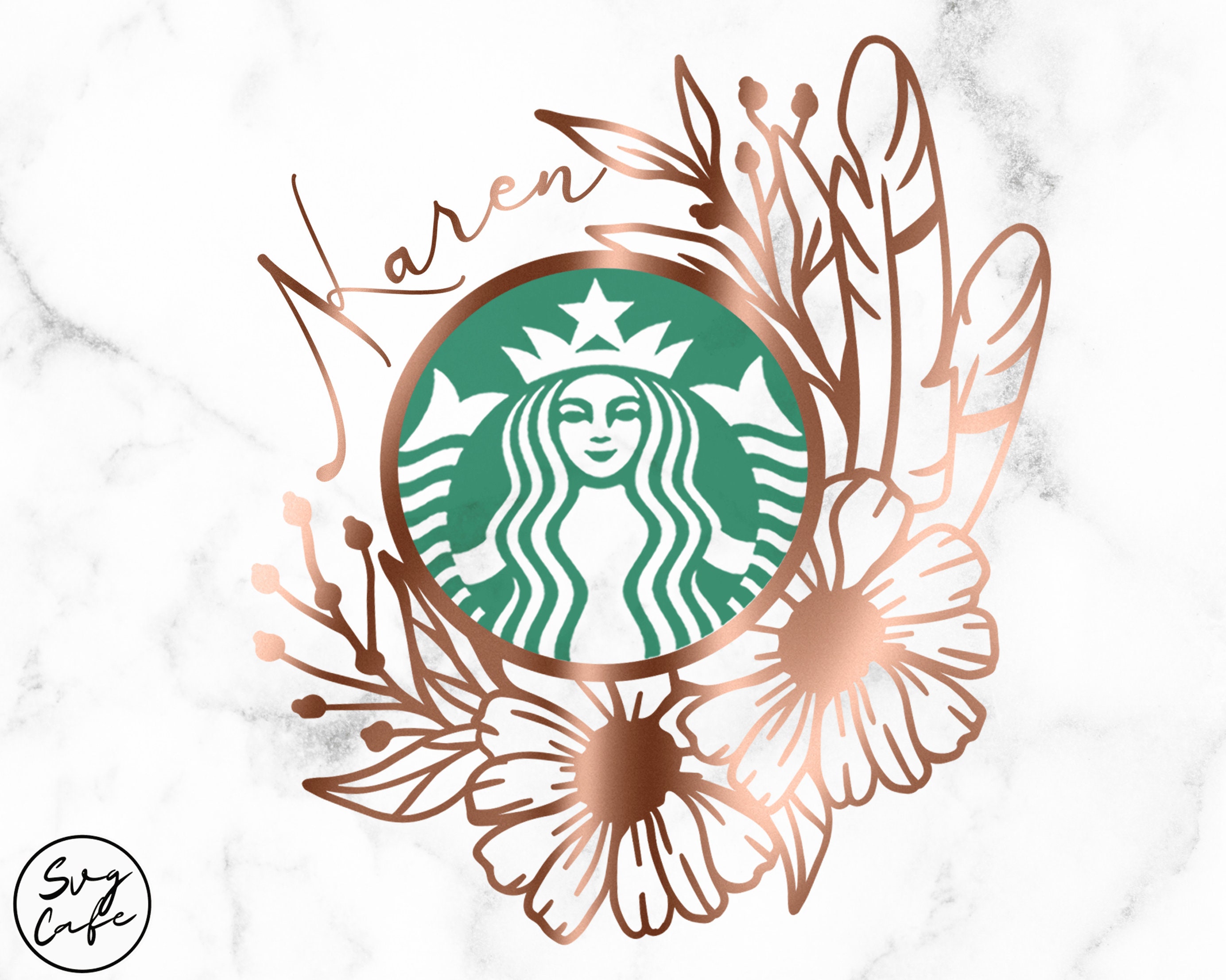 24oz Flower Starbucks Cold Cup Svg, Wild Flower (2642519)